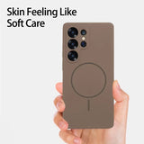Official Liquid Silicone Candy Wireless Charging Phone Case For Samsung