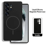 Official Liquid Silicone Candy Wireless Charging Phone Case For Samsung