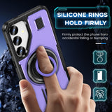 2 in 1 Drop-proof Silicone Ring Holder Phone Case For Samsung