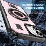 2 in 1 Drop-proof Silicone Ring Holder Phone Case For iPhone