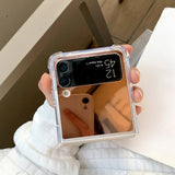 Mirror Shockproof Corner Luxury Case For Samsung