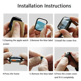 Screen Protector Glass+Case for Apple Watch S10 42MM 46MM 44mm 45mm 41mm 40mm 42mm 38mm