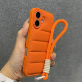 Soft Down Jacket Silicone Case For iPhone