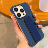 Borderless PC Half-covered Stand Phone Case For iPhone