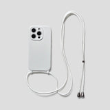 Liquid Silicone Phone Case with Lanyard For iPhone