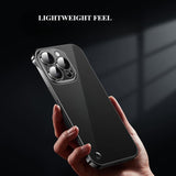 Transparent Borderless Ultra-thin Electroplated Hard Phone Case For iPhone