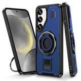 2 in 1 Drop-proof Silicone Ring Holder Phone Case For Samsung