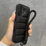 Soft Down Jacket Silicone Case For iPhone