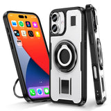 2 in 1 Drop-proof Silicone Ring Holder Phone Case For iPhone