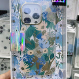 Flower Spray-painted Anti-fall Mobile Phone Case For iPhone