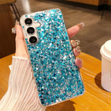 Glitter Epoxy Soft Silicone Case For Samsung