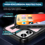 2 in 1 Drop-proof Silicone Ring Holder Phone Case For iPhone