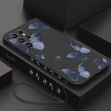 Custodia con fiori di farfalla per Samsung