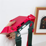 Crossbody Strap Lanyard Liquid Silicone Case For Samsung