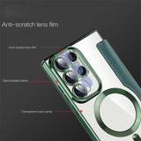 Custodia con slot per scheda magnetica per Samsung Galaxy