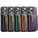 iPhone용 2 In 1 분리형 자석 가죽 지갑 케이스