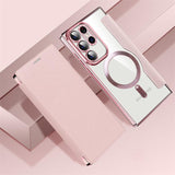 Custodia con slot per scheda magnetica per Samsung Galaxy