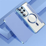Custodia con slot per scheda magnetica per Samsung Galaxy