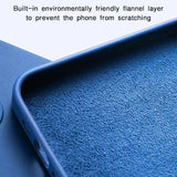 Custodia quadrata in silicone liquido per Samsung