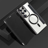 Custodia con slot per scheda magnetica per Samsung Galaxy
