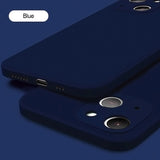 Custodia a protezione completa in silicone liquido per iPhone