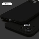 Custodia a protezione completa in silicone liquido per iPhone