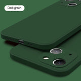 Custodia a protezione completa in silicone liquido per iPhone