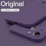 Custodia a protezione completa in silicone liquido per iPhone