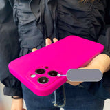 Custodia a protezione completa in silicone liquido per iPhone