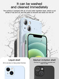 Custodia a protezione completa in silicone liquido per iPhone