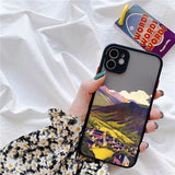 Aesthetic Painted Mountain Scenery Case for iphone
