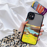 Aesthetic Painted Mountain Scenery Case for iphone