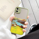 Aesthetic Painted Mountain Scenery Case for iphone