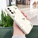 Custodia in silicone con fiori di margherita per Samsung Galaxy