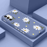 Custodia in silicone con fiori di margherita per Samsung Galaxy
