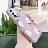Custodia in silicone con fiori di margherita per Samsung Galaxy
