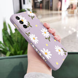 Custodia in silicone con fiori di margherita per Samsung Galaxy