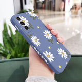 Custodia in silicone con fiori di margherita per Samsung Galaxy