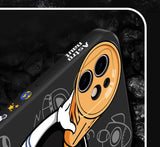 Custodia quadrata alla moda in morbido silicone liquido per iPhone