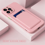 Luxury Shockproof Silicone Wallet Case For iPhone