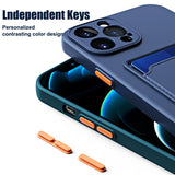 Luxury Shockproof Silicone Wallet Case For iPhone