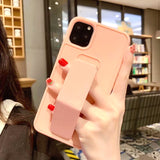 Magnetic Stand Sit Holder Wrist Strap Case for IPhone