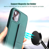 Magnetic Stand Sit Holder Wrist Strap Case for IPhone