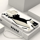Custodia per telefono Naughty Cat per Samsung Galaxy