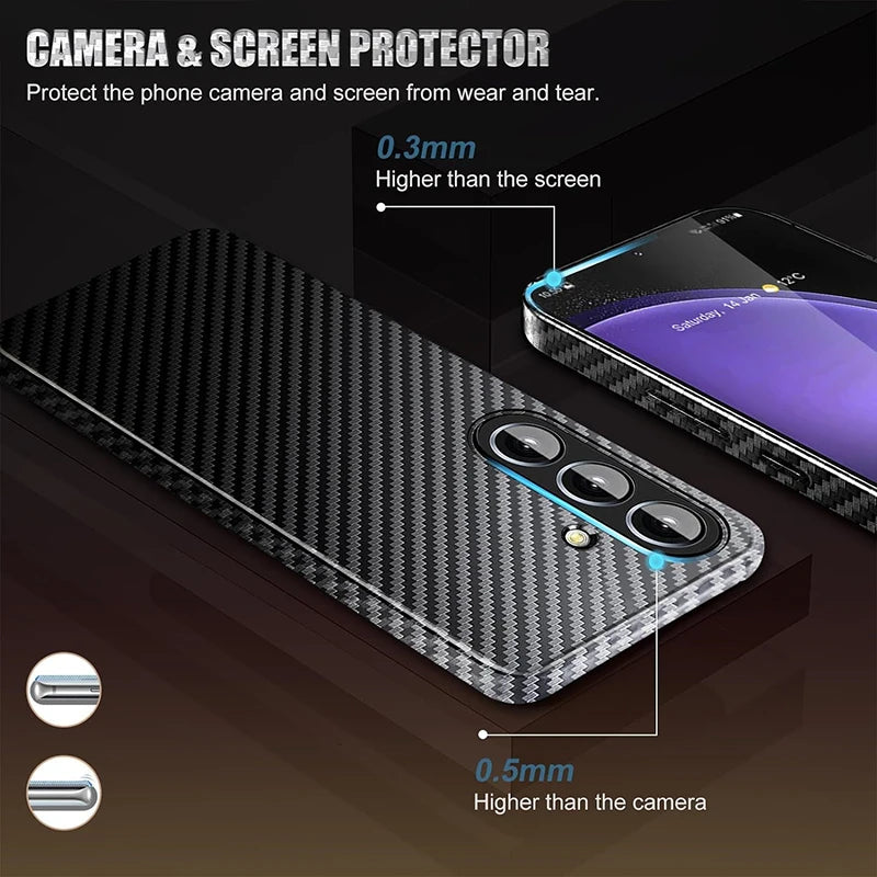 0.38mm Carbon Fiber Pattern Case For Samsung