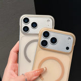 Ultra Thin Frameless Phone Case For iPhone Magnetic Matte Protection Cover