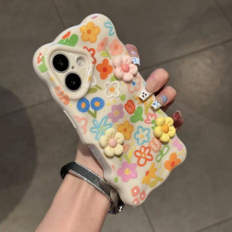 Colorful Flower Phone Case For iPhone