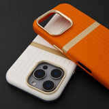 Striped Magnetic Phone Case For iPhone
