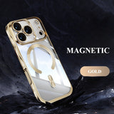Electroplated Large Wave Magnetic Phone Case For iPhone
