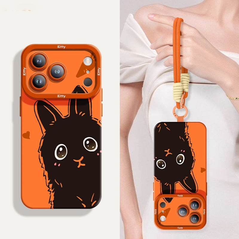 Animal Phone Case with Lanyard For iPhone